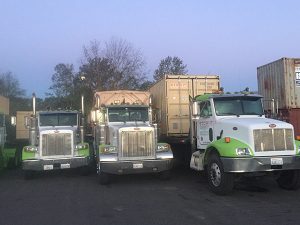 Service Trucks With Containers And Drop Box | Recycling Services | Storage Container Rentals | Parberry Environmental Solutions